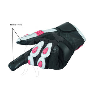 Guantes de moto de cuero de diseño personalizado de nuevo estilo, guantes de moto de protección de manos de dedo completo de cuero suave - Product Image 5