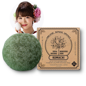 Esponja Konjac Japonesa KOMACHI, Esponja de Celulosa Natural para Limpieza Facial Profunda, Certificada por JFRL, Gran Venta - Product Image 1