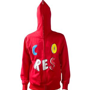 Personalizable OME Streetstyle Full Face Zip-up Sudadera con capucha de nuevo diseño de corte y coser con logotipo personalizado y capucha con cremallera de invierno en el exterior - Product Image 1