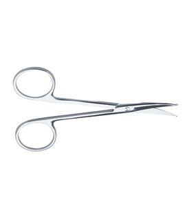Ciseaux oculaires chirurgicaux de dissection de haute qualité 10cm embouts de sonde émoussés incurvés - Product Image 4