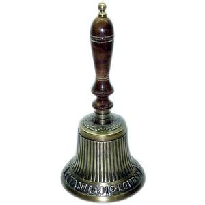 Empuje y presione la campana de llamada para la recepción del hotel y el restaurante, campana colgante de latón Vintage, artículo decorativo antiguo para el hogar de alta calidad - Product Image 6