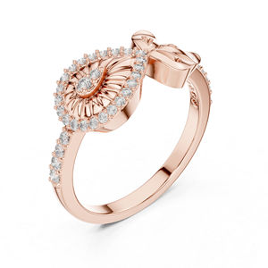 Anillo de Oro Blanco de 14K con Diamante Cultivado en Laboratorio de 0.24 Ct, Corte Redondo, para Mujer |   Anillo de Compromiso |   Diamante de Cultivo Nuevo de Lujo con Certificación IGI - Product Image 4