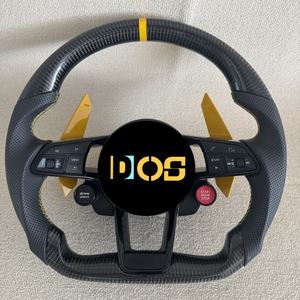 Volant en Alcantara DOS compatible avec <span class=keywords><strong>Audi</strong></span> A3 A4 A5 S3 S4 S5 RS3 RS4 <span class=keywords><strong>RS5</strong></span> B8.5 8P 8V B9 C7 A6 A7 RS6 RS7 Q3 Q5 Q7 Q8 R8 TT TTS - Product Image 3