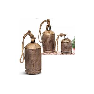 Campanas de vaca de hierro antiguas y duraderas para pastos de ganado o decoración de paredes con auténtico metal forjado y sonido rústico - Product Image 5