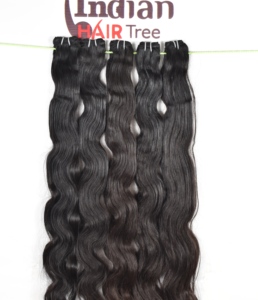 Máquina de extensiones de cabello humano indio sin procesar virgen cruda paquetes naturales de trama doble estilos de rizos de onda vietnamita 1B Color - Product Image 6