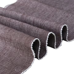 Mantel Individual y corredor de mesa de costilla de algodón 100%, manteles individuales de lino con patrón cuadrado sólido moderno de lujo para el hogar, hoteles, bodas - Product Image 1