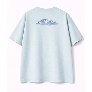 เสื้อยืดคอตตอนผสม 220 กรัม ทรงปกติ ใส่ได้ทั้งชายและหญิง สั่งทำได้ ระบายอากาศดี เป็นมิตรกับสิ่งแวดล้อม แขนสั้น สวมใส่สบายๆ ทุกวัน สไตล์เรียบง่าย สตรีทแวร์ - Product Image 2