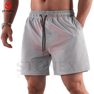 2025 New Design Oem Men Casual Shorts High Waist <b>Drawstring</b> Polyester And Spandex Plus Size Sport Shorts - Product Image 1