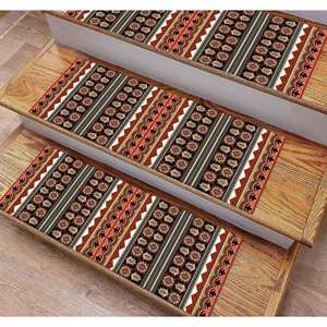 Tapis à motifs géométriques, tapis imprimé moderne avec dos antidérapant, tapis d'appoint - Product Image 3