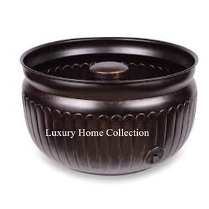 Latest Arrival Green Color Enamel Sticker Applied on Hose <b>Pot</b> Round Shape Garden Ware Handcrafted Design Flower <b>Pots</b> and Planter - Product Image 6