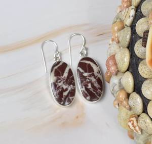Coconut Jasper 925 <b>Sterling</b> <b>Silver</b> Gemstone Drop <b>Earring</b> Handmade Jewelry Elegant <b>Earring</b> Coconut Jasper Gift For <b>Christmas</b> - Product Image 2