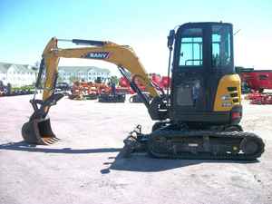Mini-excavatrice Sany SY35U d'occasion de haute qualité, année 2022, avec moteur Yanmar, boîte de vitesses et roulements, en stock, à vendre - Product Image 6