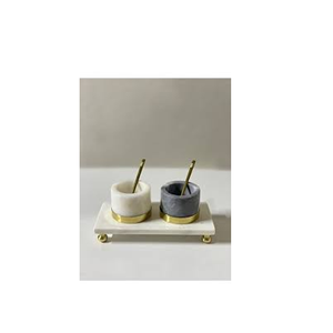 Marble Salt and Suger Shaped Bowl Design Handmade <b>Carving</b> Multipurpose Bowl and Handmade Use With <b>Sale</b> - Product Image 1