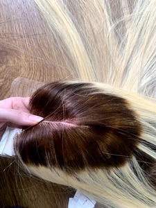 Ady Hair Vietnamese 100% Virgin Human Hair Bleached Knots Natural <b>Silky</b> Wavy Lace Front Single Weft Customized Lace <b>Top</b> Wig - Product Image 4