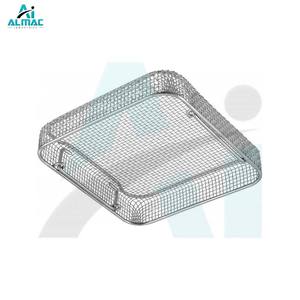 Canasta Manual ALMAC 2025 con Base Plana y Laterales Perforados, Instrumento Confiable para un Manejo Seguro en Clínicas Médicas, Almacenamiento con Certificación CE - Product Image 3