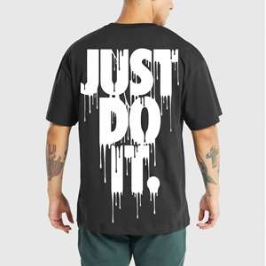 เสื้อยืดสีดำพิมพ์ลายสำหรับผู้ชายเสื้อยืดแนวสตรีทผ้าคอตตอน100% ขนาดใหญ่สีดำดีไซน์ใหม่2025 - Product Image 2