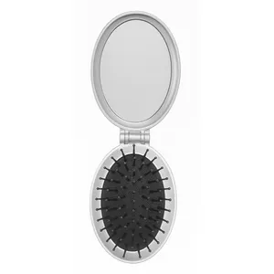 Brosse à cheveux ovale pliable démêlante avec miroir - Format voyage compact - 4 pièces individuelles et lot de 10 - Product Image 1