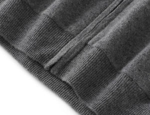 2026 Basic Hooded Knitted <b>Men's</b> Sweater <b>Zipper</b> Hoodie 100% Wool Knitted <b>Cardigan</b> - Product Image 6