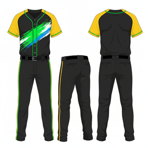 Uniforme de Béisbol 2026 al por Mayor, 100% Poliéster, Ligero, Transpirable, Cuello en V, Nombre y Número del Jugador Personalizables, Unisex, Adulto - Product Image 2
