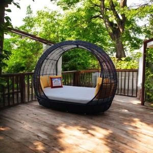 2025ชุดเฟอร์นิเจอร์กลางแจ้งสมัยใหม่ทำจากเวียดนามขายดีที่สุดชุดสวนโซฟาหวายโครงอลูมิเนียมเตียงอาบแดดสำหรับโรงแรมวิลล่าหวาย - Product Image 6