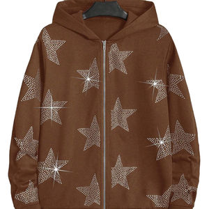 Sweat-shirts pour hommes de qualité supérieure avec strass, légers, prix de gros, entièrement personnalisés, avec un design tendance - Product Image 1