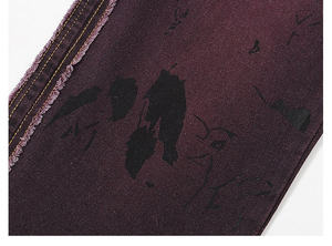 Jeans de Mezclilla Desgastados de Pierna Recta y Cintura Media al por Mayor, Estilo Urbano Personalizado, Vintage, Holgados, Ecológicos, con Bordado - Product Image 5