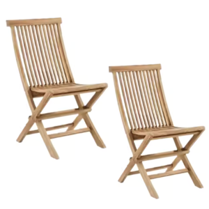 Chaises de jardin pliantes modernes en matériaux écologiques naturels, chaises d'extérieur et de banquet en bois massif À VENDRE - Product Image 2