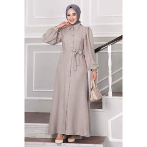 Crema de vestido Hijab detallada perla - Product Image 2