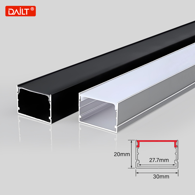 Modern LED Light Strip Channel Aluminum Alloy Profile for Recessed Ceiling & Wall Decoration Anodized Surface