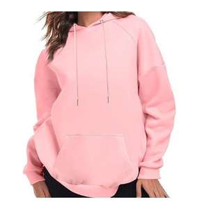 Sudaderas con capucha de gran tamaño de invierno con forro de algodón grueso para mujer de manga larga, sudaderas cálidas, suéter con capucha de tela de punto estampado - Product Image 1