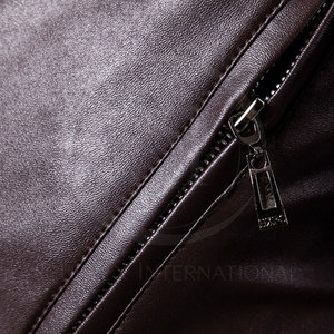 Veste en cuir de vache pour homme, tendance et très vendue, à capuche, coupe-vent, écologique, respirante, grande taille, décontractée, pour l'hiver - Product Image 6