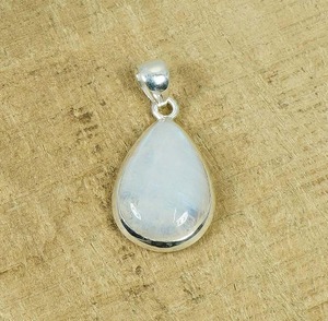 Pierre de lune pierres précieuses pendentif bijoux pour femmes argent Boho Style bijoux 925 argent Sterling tendance pendentif fait main cadeau - Product Image 3