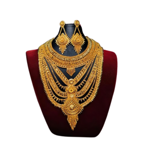 Boucles d'oreilles collier au prix le plus bas serties de boucles d'oreilles collier de style tendance plaqué or 22 carats à vendre par les exportateurs - Product Image 2