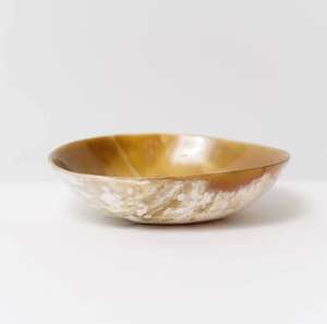 Cuenco clásico de cuerno de búfalo hecho a mano sin BPA ecológico Apto para lavavajillas texturas naturales estante de comedor sostenible para sala de estar - Product Image 1