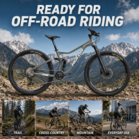 Bicicleta de Montaña de Suspensión Completa de 27.5/29 Pulgadas, Aleación de Aluminio, 10 Velocidades, Frenos de Disco Hidráulicos Shimano Deore RD-M4100, MTB