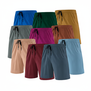 Shorts à cordon pour homme, confort décontracté, taille et couleur personnalisables, avec option d'impression numérique et d'embroidery. - Product Image 1