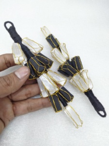 Cintre naturel brut Améthyste 21 perles pour les énergies négatives de porte et de bureau de mur de voiture, favorisent la mise à la terre et améliorent la spiritualité. - Product Image 6