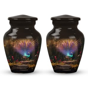 Peacock Cremation Urns Home Memorial <b>for</b> Human <b>Ashes</b> Wildlife Decorative <b>Keepsake</b> Personalized Funeral Urn <b>for</b> Male and Female - Product Image 5