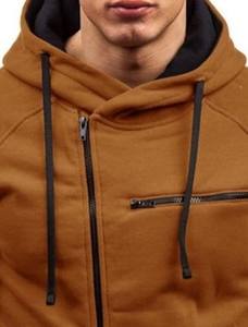 Sudaderas con Capucha Personalizadas para Hombre, con Cierre, de Invierno, Casuales, Sólidas, 100% Algodón, de Alta Calidad - Product Image 2