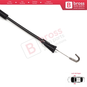 BDP68 Inner Door Release Locking Latch Bowden Cable Front 5P08370858 for Cordoba Toledo MK2 - Product Image 5