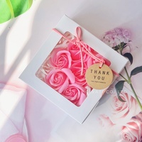2024 nouvel an cadeau saint valentin cadeau ensemble Rose fleur savon 6 pièces/paquet Rose fleur parfum produit de thaïlande