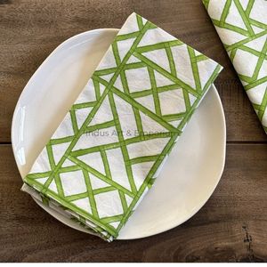 Modern Printed Handmade Indian Cotton Dinner Napkins for Wedding Event Party Home Restaurant - Product Image 5