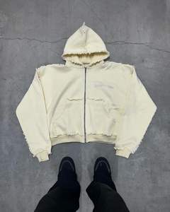 Sudaderas con capucha informales de invierno para hombre Color sólido Regular Fit 100% algodón polar transpirable ecológico de alta calidad - Product Image 6