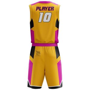 ชุดกีฬาบาสเกตบอลผู้ชายคุณภาพดีที่สุด รับสกรีนโลโก้ แห้งเร็ว ดีไซน์ใหม่ ราคาถูก พิมพ์ลายแบบซับลิเมชั่น - Product Image 3