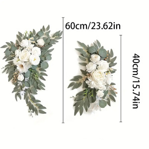 Đám cưới vòm hoa thiết lập của hoa trắng sắp xếp cho tiệc cưới vòm tiếp nhận Backdrop trang trí - Product Image 5