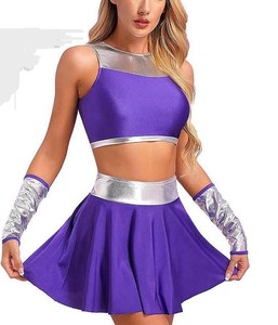Uniformes de cheerleading pour adultes en polyester tendance avec des styles personnalisés et une coupe de précision pour les équipes de cheerleading professionnelles et les spectacles - Product Image 2