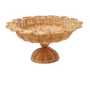 Bol en rotin de bord de concepteur élégant Bol tissé polyvalent pour collations de cuisine Fruits Noix Salade Stockage de table de l'Inde - Product Image 5