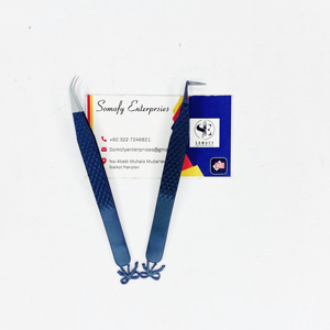 Pince à épiler professionnelle d'extension de cils en acier inoxydable avec prise en diamant Logo personnalisé Conception d'arc en acier durable Nouveau logo - Product Image 4