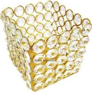 เชิงเทียนลูกปัดคริสตัลสีเงินและอุปกรณ์ให้คำมั่นสัญญา - Product Image 4