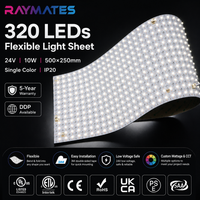 Lámina LED Ultrafina y Flexible Personalizada, Retroiluminación LED de 24V SMD2835 de Alto Brillo, Cortable y Plegable para Encimeras de Piedra Ónix